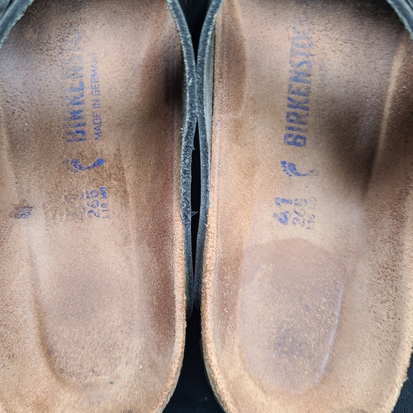 Birkenstock Arizona Metallic Leather Sandals. Size 41 - Picture 3 of 8